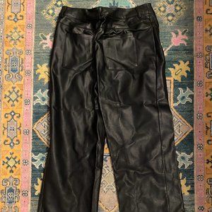 The Fifth Label Leather Straight Leg High Rise Pants